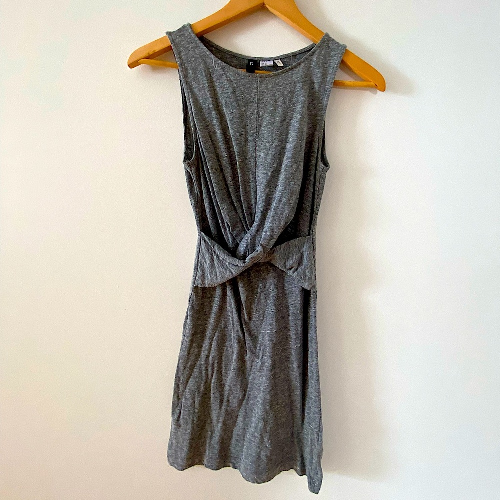 Divided Grey Knot Dress